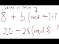Modular arithmetic - Addition and subtraction