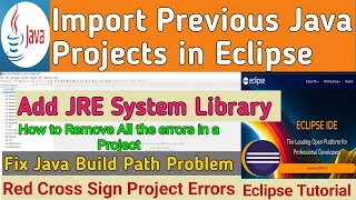 How to Import Java Project in Eclipse How to Solve Java Build Path Problem in Eclipse Core Java