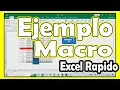Que es una macro en Excel ejemplo paso a paso en Menos de 1 Minuto - comoconfigurar
