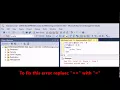 MSSQL Fix Error Incorrect syntax near