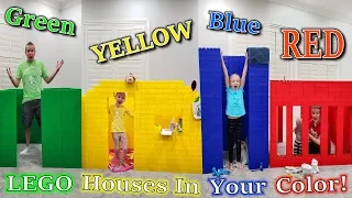 Download Last to Leave GIANT LEGO HOUSES in Our Color Wins!! MP3