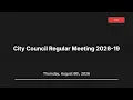 City Council Regular Meeting 2026-19