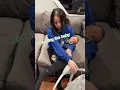 she forgot the BABY was in her hand