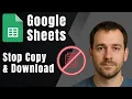 Google Sheets How to Prevent Printing Copying Downloading Secure Share Settings