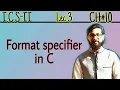 Format specifiers in C with examples 2nd year computer chapter 10 ICS Part 2