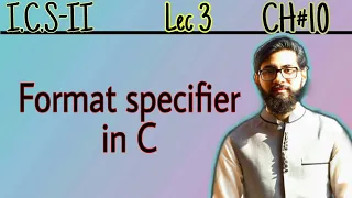 Format specifiers in C with examples 2nd year computer chapter 10 ICS Part 2