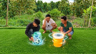 Thử Thách Xoáy Bóng Bay Vào Xô #phuoclay