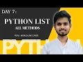 Python List Explained All Methods Indexing Slicing Nested List List Lesson 7 2026 2027