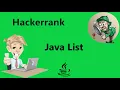 java list hackerrank solution realNameHidden
