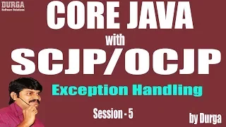 Core Java with Exception Handling Part-5 throw and throws