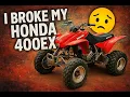How to replace A-arms on Honda 400ex