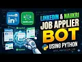LinkedIn Naukari Job Applier Bot Using Python Auto Apply Jobs