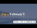 Typing animation with HTML CSS and simple JAVASCRIPT With Source Code