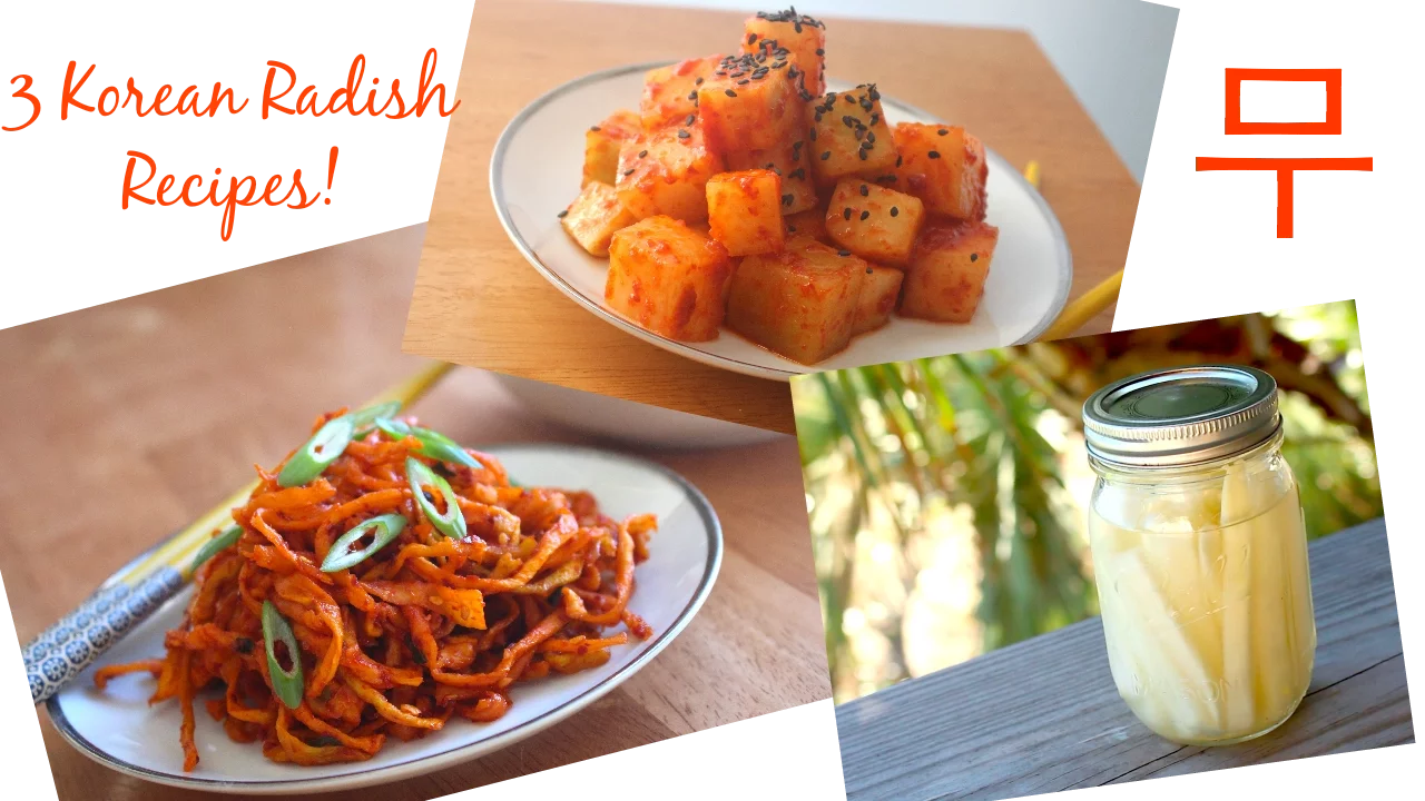 Korean Radish 3 Ways! Kimchi, Pickles and Side Dish Recipes