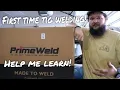 Unboxing Primeweld 225X and first time tig welding