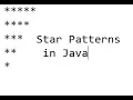14 Star Pattern Using nested for loop in Java Example 2