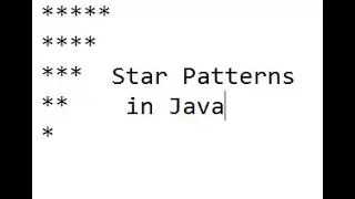 14 Star Pattern Using nested for loop in Java Example 2