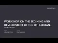 Download Lagu WORKSHOP ON THE BEGINING AND DEVELOPMENT OF THE LITHUANIAN DMO: CHALLENGIES AND OPPORTUNITIES