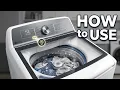 GE Profile Washing Machine - How to Use
