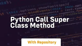 python call super class method