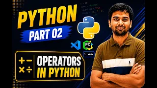Python for AI Part 02 in Hindi Operators in Python Python Tutorial for Beginners