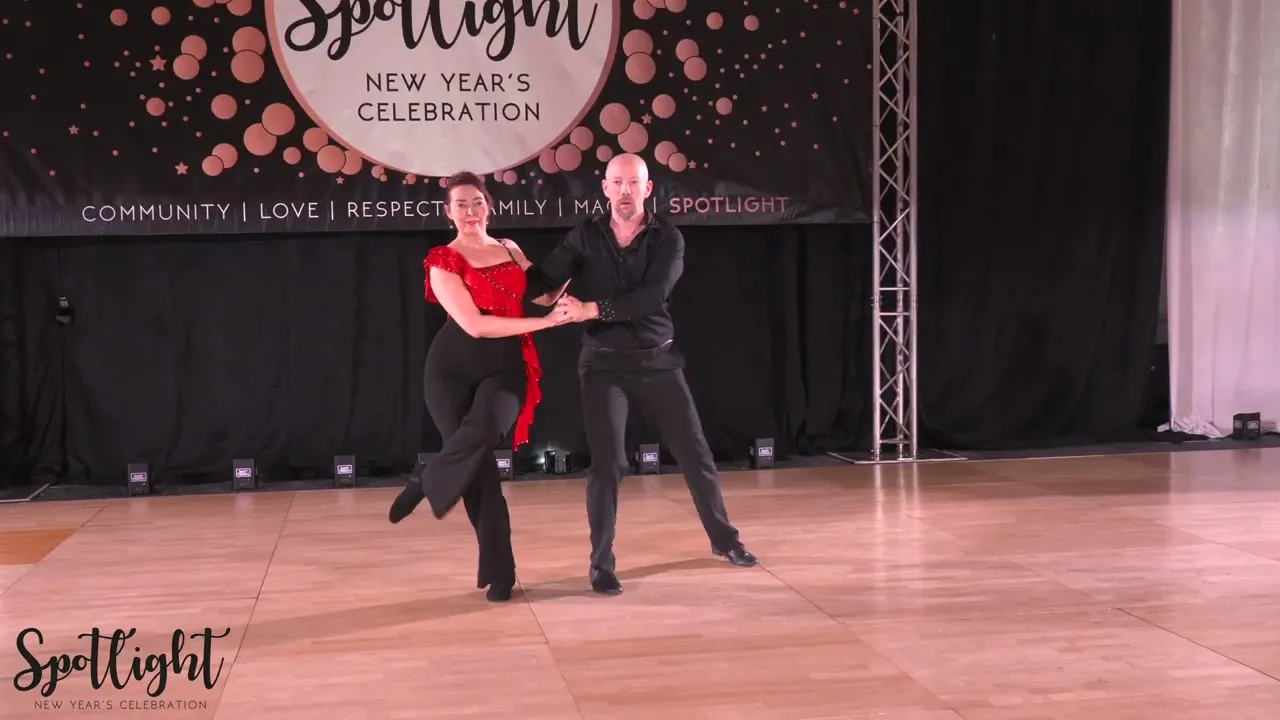 Spotlight New Year's Celebration 2024/2025 Pro Am Intermediate Caroline Ridgway with Douglas Rousar
