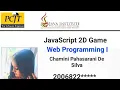 JavaScript 2D Game Development Java Institute S H Chamini pahasarani