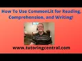 Using CommonLit for Reading Comprehension and Writing