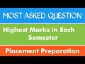 Highest Mark in Each Semester Problem - 7 Placement Preparation Java C Python