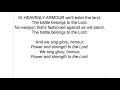 Download Lagu In heavenly armour we'll enter the land • Jamie Owens-Collins; Christopher Norton