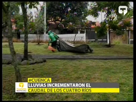 Lluvias incrementaron el caudal de los cuatro ríos