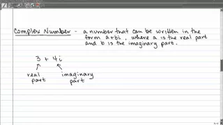 4-4 Complex Numbers