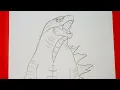 How to draw Godzilla Poster Godzilla 2014
