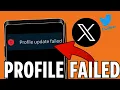 How To Fix Profile Update Failed Issue 2026