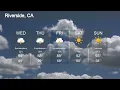 Weather Forecast Sunny with Showers in Riverside CA
