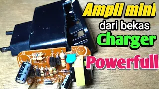 Download Cara membuat ampli mini dari charger bekas MP3