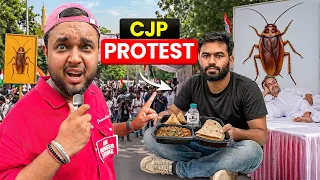 I Exposed CJP Protest Food 😱😱 * Exposed Hunger Strike * 