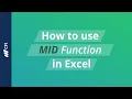 How To Use MID Function In Excel
