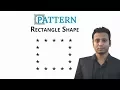 C programming Bangla Tutorial 5 161 Pattern part-17 Hollow Rectangle shape