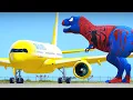 Download Lagu Airplane Crashes Into Spider-Man Dinosaur And Makes Emergency Landing In GTA 5