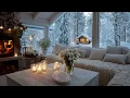 Lagu Cozy Luxury Winter Piano 🎹 | 5 Hours Candles \u0026 Snowfall Scene | Stress Relief Relaxation Study Sleep