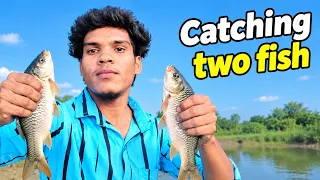 😱 एक साथ पकड़ी 2 बड़ी मछलियाँ! 🐟🔥 | Village Fishing Challenge 🎣