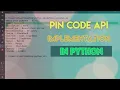 Get City State all information from Pincode python zipcode pincode implementation