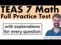 ATI TEAS 7 Full Math Practice Test