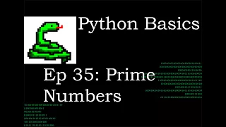 Python Basics Prime Numbers