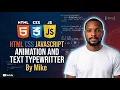 Build a Stunning Linear Gradient Typewriter Effect HTML CSS JS