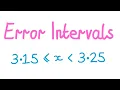 1MM - Error Intervals