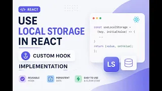 React JS Interview Question useLocalStorage Custom Hook