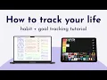 Life tracking setup for 2024 goals habits