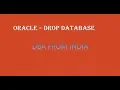 HOW TO DROP DATABASE USING DBCA ORACLE 19C WINDOWS 10 DBA FROM INDIA
